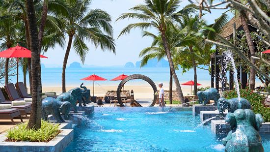 View at swimming pool